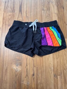 Vintage Y2K OP Rainbow Shorts Women’s Large 11-13 Board Shorts